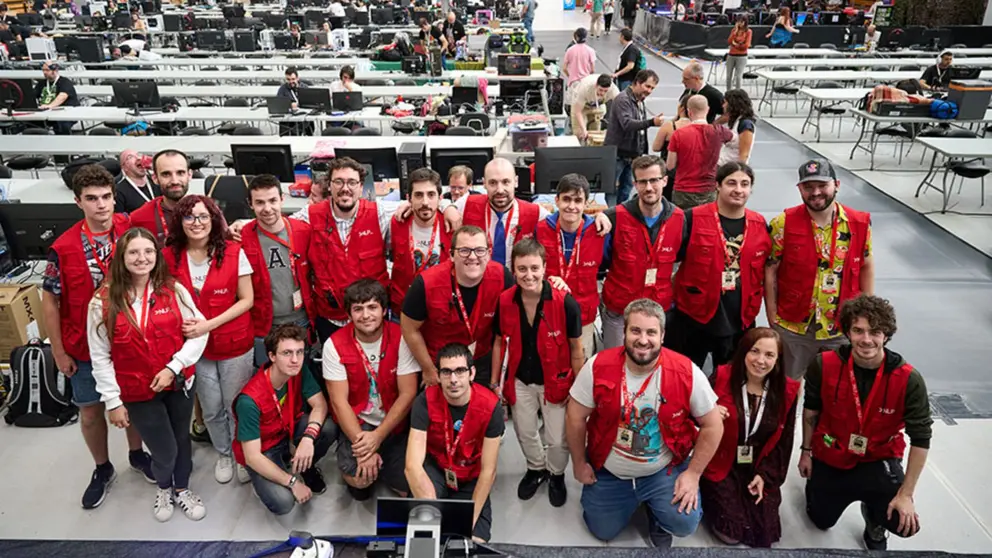 El equipo de voluntarios de la Navarra LAN Party